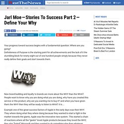 Jarl Moe — Stories To Success Part 2 — Define Your Why