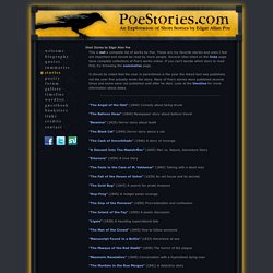 Edgar Allan Poe short stories, Poe story summaries, quotes, discussion, images, and links
