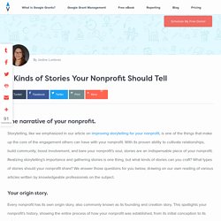 7 Kinds of Stories Your Nonprofit Should Tell