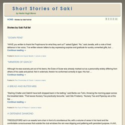 Short Stories of Saki
