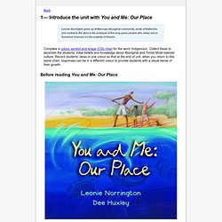 1— Introduce the unit with You and Me: Our Place