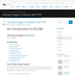 PHP Tutorials Examples Storing Images in MySQL with PHP