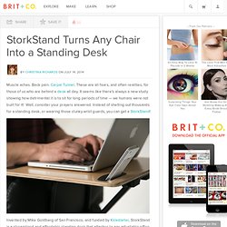 StorkStand Turns Any Chair Into a Standing Desk