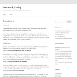 Community String