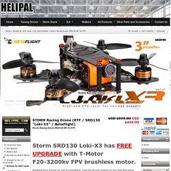 STORM Racing Drone (RTF / SRD130 "Loki-X3" / BetaFlight)
