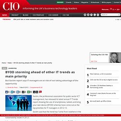 BYOD storming ahead of other IT trends as main priority