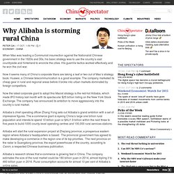 Why Alibaba is storming rural China