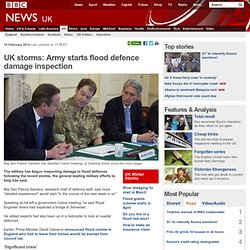 UK storms: Army starts flood defence damage inspection