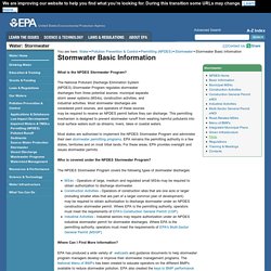 EPA Stormwater Program