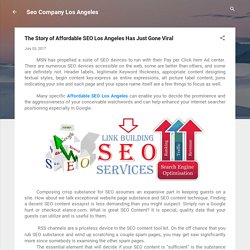 The Story of Affordable SEO Los Angeles Has Just Gone Viral