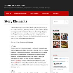 Story Elements – Video Journalism