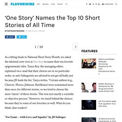 One Story’ Names the Top 10 Short Stories of All Time