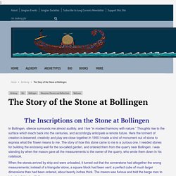 The Story of the Stone at Bollingen - Jung Currents