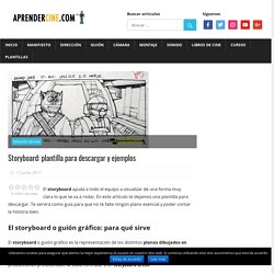 Storyboard: plantilla para descargar y ejemplos - Aprendercine.com