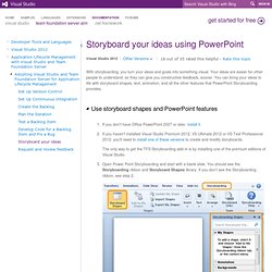 Storyboard a User Story or Requirement Using PowerPoint