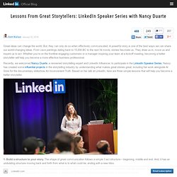 Lessons From Great Storytellers: LinkedIn Speaker Series with Nancy Duarte
