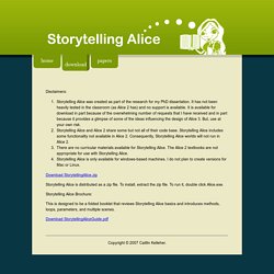 Storytelling Alice