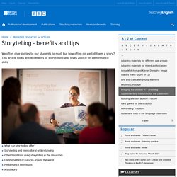 Storytelling - benefits and tips