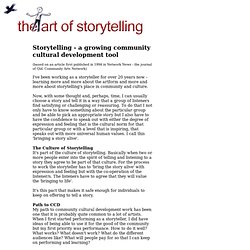 The Art of Storytelling - Creating a Culture of Speaking Out.