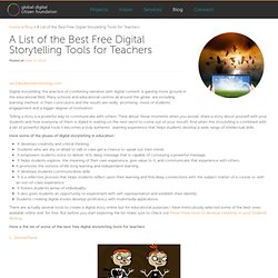 A List of the Best Free Digital Storytelling Tools for Teachers