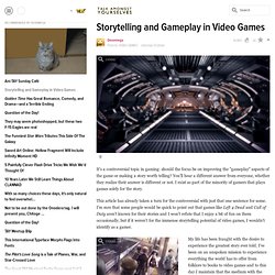 Storytelling and Gameplay in Video Games