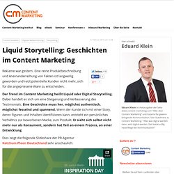 Liquid Storytelling: Geschichten im Content Marketing