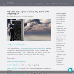 64 Sites for Digital Storytelling Tools and Information