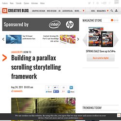 Building a parallax scrolling storytelling framework