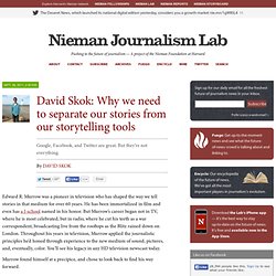 David Skok: Why we need to separate our stories from our storytelling tools
