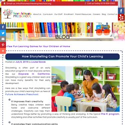 How Storytelling Can Promote Your Child's Learning