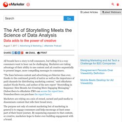 The Art of Storytelling Meets the Science of Data Analysis