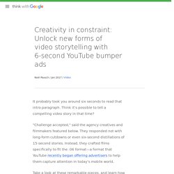 Video Storytelling With 6-Second YouTube Bumper Ads - Think With Google