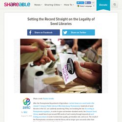 Setting the Record Straight on the Legality of Seed Libraries