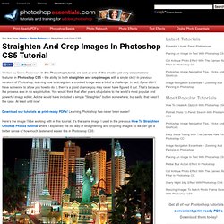 Straighten And Crop Images In Photoshop CS5 Tutorial