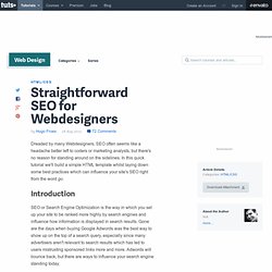 Straightforward SEO for Webdesigners