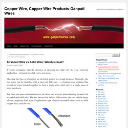 Solid vs Stranded Copper Wire