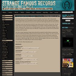 Strange Famous Record Label