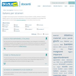 Italiano per stranieri: risorse didattiche