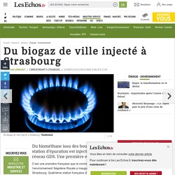 Du biogaz de ville injecté à Strasbourg, Énergie - Environnement