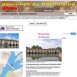 Barrage Vauban - Strasbourg - Journées du Patrimoine 2020
