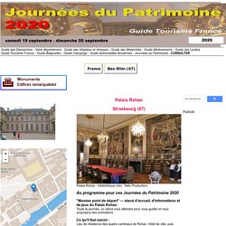 Palais Rohan - Strasbourg - Journées du Patrimoine 2020