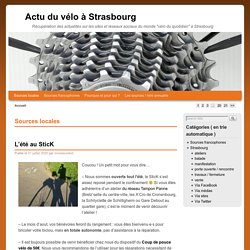 Récupération des actualités sur les sites et réseaux sociaux du monde "vélo du quotidien" à Strasbourg
