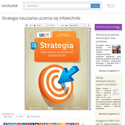 Strategia nauczania-uczenia się infotechniki - PDF