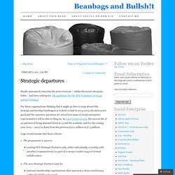 Strategic departures « Beanbags and Bullsh!t
