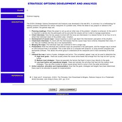 Strategic Options Development and Analysis (SODA)