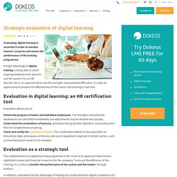 La stratégique évaluation des formations en digital ...