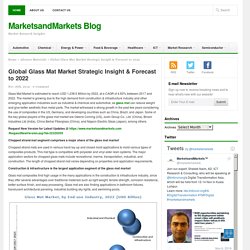 Global Glass Mat Market Strategic Insight & Forecast to 2022