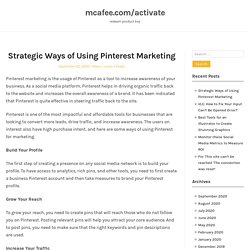 Strategic Ways of Using Pinterest Marketing