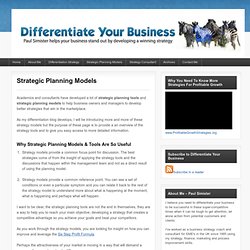 Strategic Planning Models & Tools Help You To Win More Profit