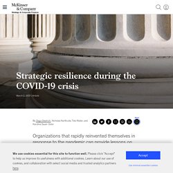 Strategic resilience during the COVID-19 crisis